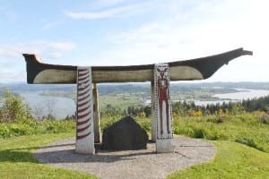 Lewis and Clark Interpretive sign at Vista Park in Skamokawa