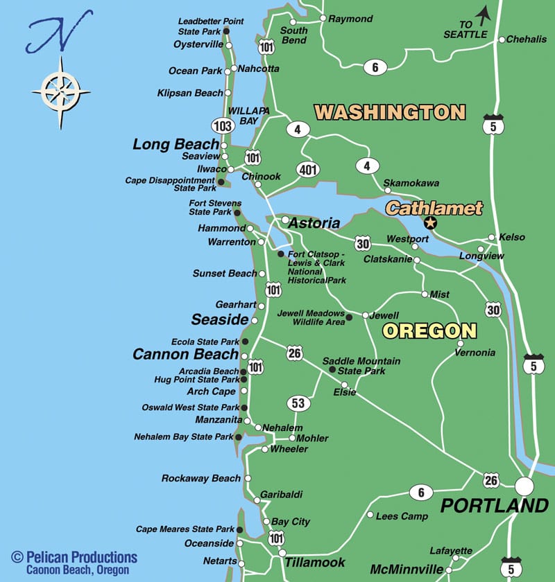 A scenic drive along the Pacific North West.